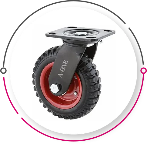 Solid Rubber Castor Wheels